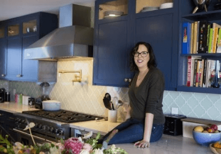 Karina in her kitchen